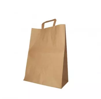 Torba&nbsp;papierowa&nbsp;28cm x 15cm x 41cm&nbsp;brązowa z uchwytami 125szt.